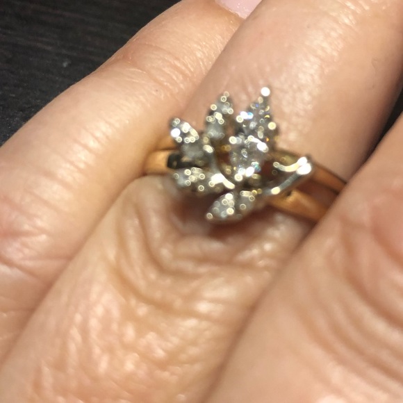 14k gold bridal set - Picture 6 of 6